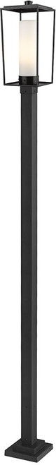 Z-Lite 595PHBS-536P-BK Sheridan Contemporary Black Exterior Lighting Post Light
