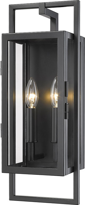 Z-Lite 598S-BK Lucian Modern Black Exterior 7" Wall Sconce