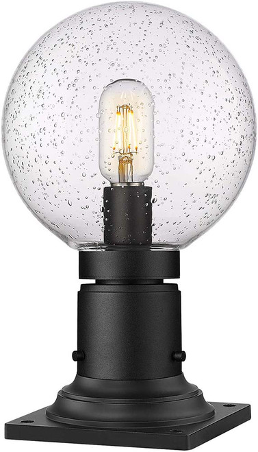 Z-Lite 599PHM-533PM-BK Laurent Contemporary Black 8" Pier Mount