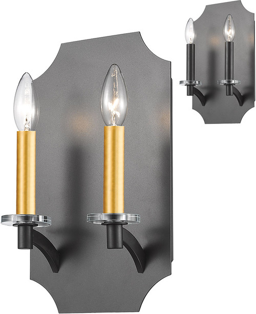 Z-Lite 6008-2S-BRZ Zander Modern Bronze Light Sconce