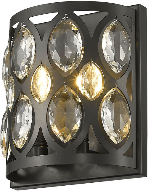 Z-Lite 6010-2S-MB Dealey Matte Black Wall Lighting Sconce