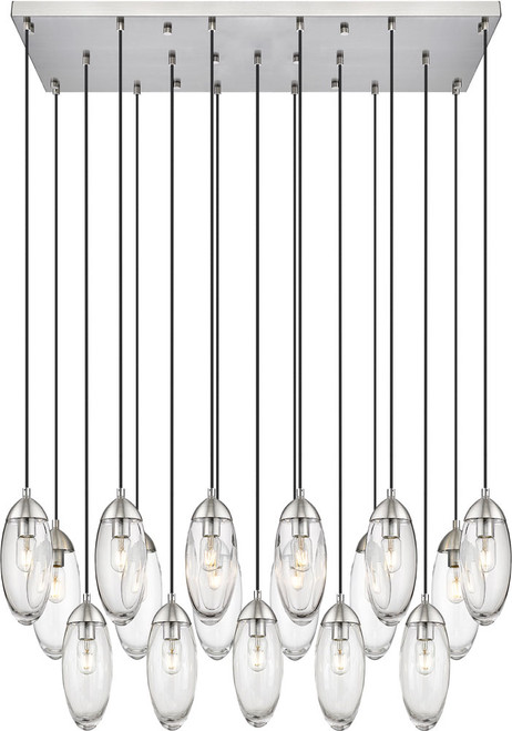 Z-Lite 651P-17L-BN Arden Modern Brushed Nickel 42" Multi Pendant Light