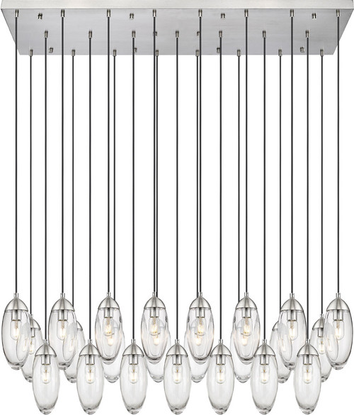 Z-Lite 651P-23L-BN Arden Contemporary Brushed Nickel 54" Multi Pendant Lighting