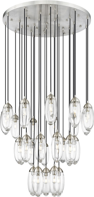 Z-Lite 651P-27R-BN Arden Contemporary Brushed Nickel 36" Multi Hanging Lamp