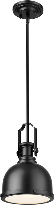 Z-Lite 725MP-MB Melange Modern Matte Black Mini Hanging Pendant Lighting