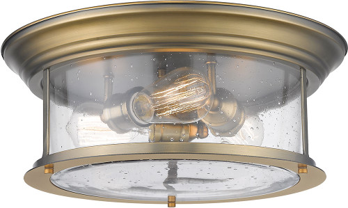 Z-Lite 727F16-HBR Sonna Contemporary Heritage Brass Ceiling Light Fixture