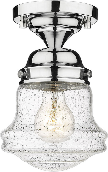 Z-Lite 736F1-CH Vaughn Contemporary Chrome 6" Flush Mount Light Fixture