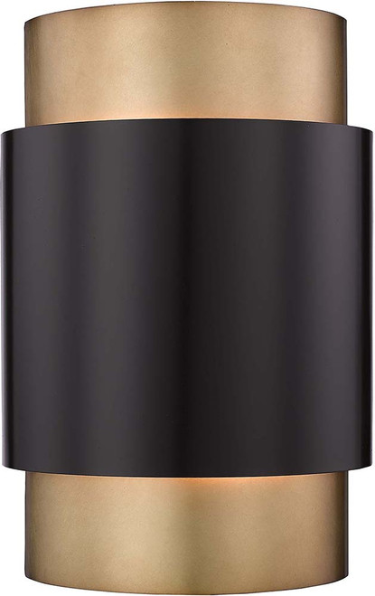 Z-Lite 739S-BRZ-RB Harlech Modern Bronze + Rubbed Brass Wall Lamp