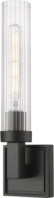 Z-Lite 740-1S-MB Beau Contemporary Matte Black Wall Lighting