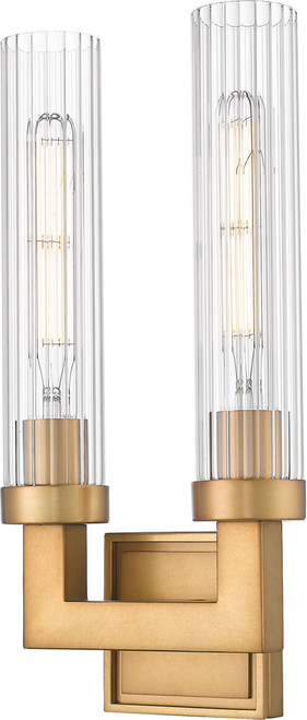 Z-Lite 740-2S-RB Beau Contemporary Rubbed Brass Bathroom Vanity Lighting