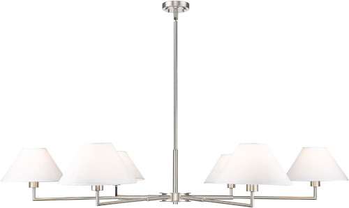 Z-Lite 744-63R-BN Leila Brushed Nickel Chandelier Lighting