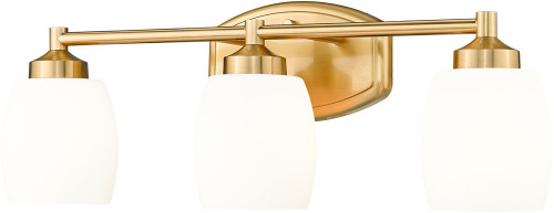 Z-Lite 745-3V-LG Kendrick Modern Luxe Gold 3-Light Bathroom Lighting Sconce