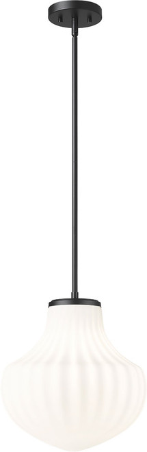 Z-Lite 7512P13-MB Newbury Contemporary Matte Black Pendant Hanging Light