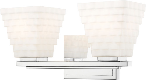Z-Lite 7514-2V-CH Annalise Modern Chrome 2-Light Bathroom Wall Light Fixture