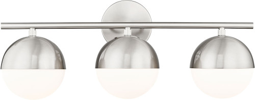 Z-Lite 7517-3V-BN Realm Sphere Modern Brushed Nickel 3-Light Bath Wall Sconce