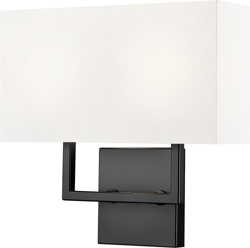 Z-Lite 815-2S-MB Saxon Modern Matte Black Lamp Sconce