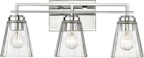 Z-Lite 823-3V-CH Lyna Modern Chrome 3-Light Bath Sconce
