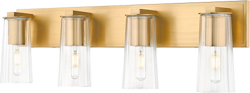 Z-Lite 826-4V-MGLD Titus Contemporary Modern Gold 4-Light Bathroom Lighting