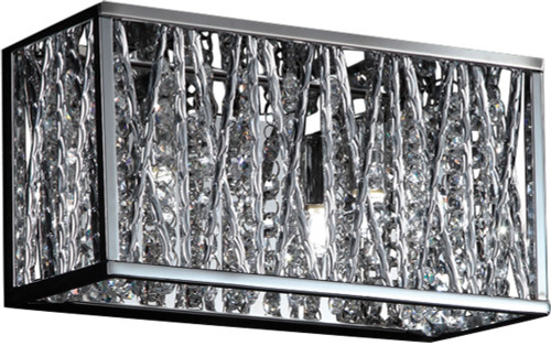 Z-Lite 872CH-2V-LED Terra Chrome LED 2-Light Vanity Light