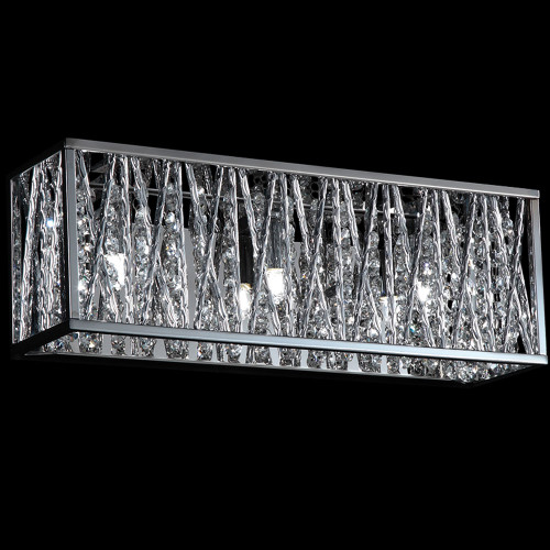Z-Lite 872CH-3V-LED Terra Chrome LED 3-Light Bath Light Fixture