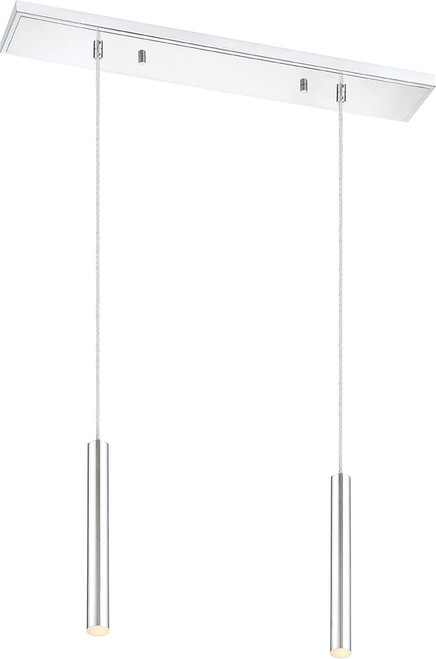 Z-Lite 917MP12-CH-LED-2LCH Forest Modern Chrome LED Multi Pendant Light