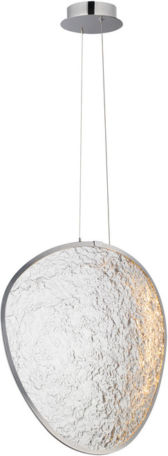 ET2 Lighting E24973-PC Moonscapes Contemporary Polished Chrome LED Lighting Pendant