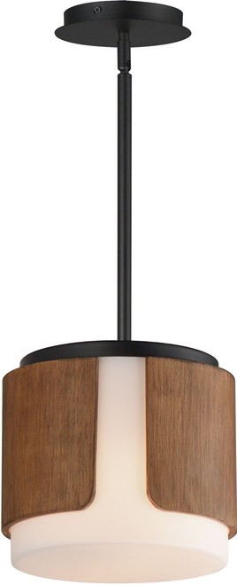 Maxim Lighting 21714SWWNBK Draughtsman Modern Walnut / Black Mini Drop Ceiling Lighting
