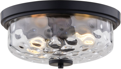 Vaxcel C0335 Northlake Contemporary Matte Black Flush Lighting