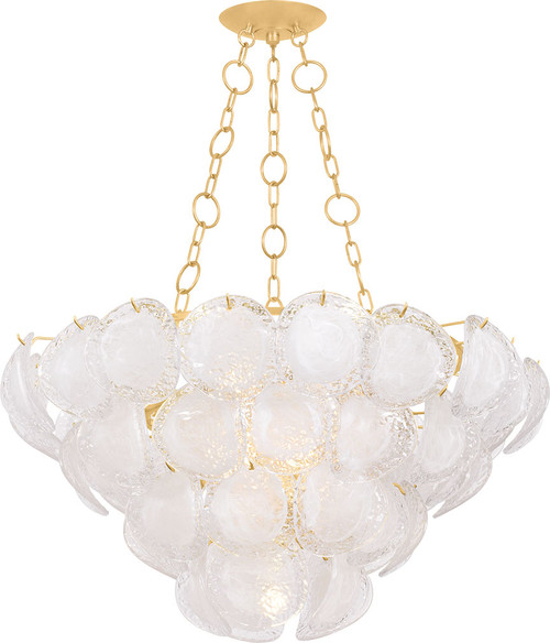 Hudson Valley Lighting 1339-VGL Cedar Hill Modern Vintage Gold Leaf Hanging Pendant Light
