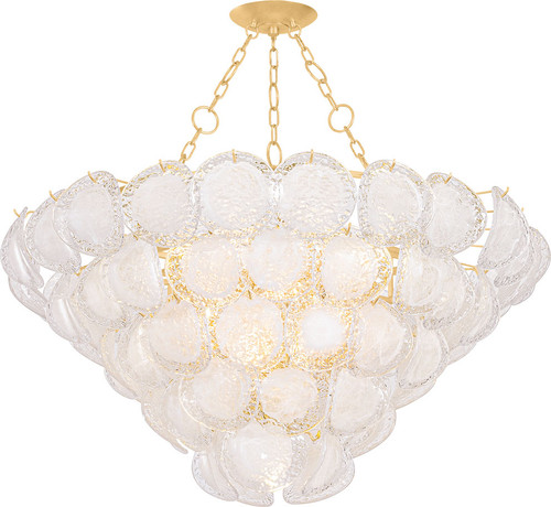 Hudson Valley Lighting 1350-VGL Cedar Hill Modern Vintage Gold Leaf Ceiling Light Pendant