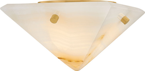 Corbett Lighting 558-07-VB Geo Contemporary Vintage Brass LED Flush Mount Light Fixture