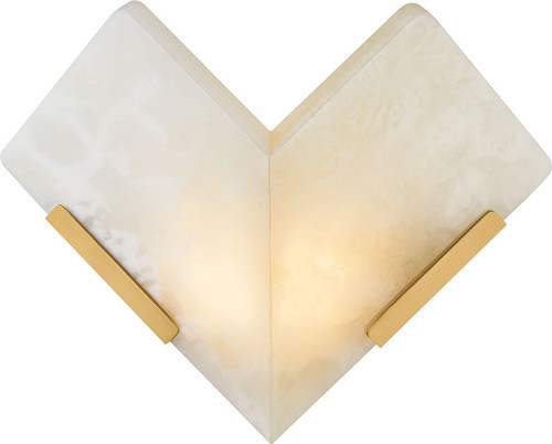 Corbett Lighting 558-10-VB Geo Contemporary Vintage Brass LED Sconce Lighting