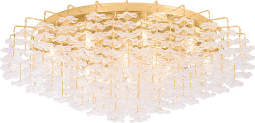Corbett Lighting 534-36-VGL Alsace Modern Vintage Gold Leaf 36" Ceiling Light Fixture