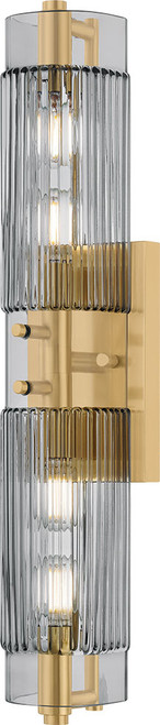 Corbett Lighting 562-04-VB Duoro Contemporary Vintage Brass Bathroom Light