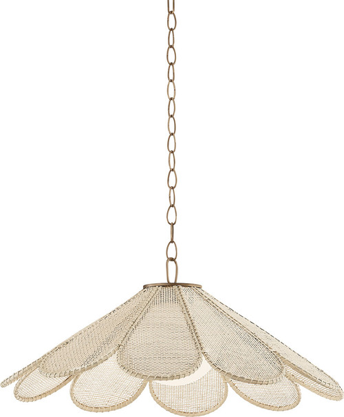 Troy Lighting F3336-PBR Petal Contemporary Patina Brass 36.5" Hanging Light