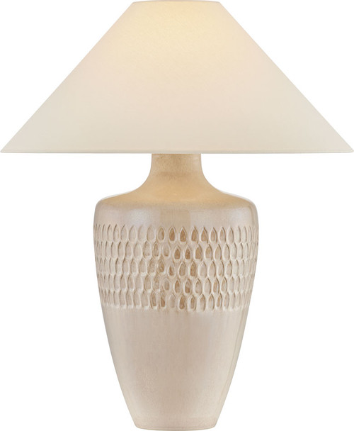 Hudson Valley Lighting L3729-AGB/CRM Valleydale Modern Aged Brass / Ceramic Reactive Manchado Table Lamp
