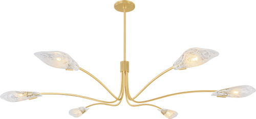 Hudson Valley Lighting 4906-AGB Tenafly Modern Aged Brass Chandelier Lamp