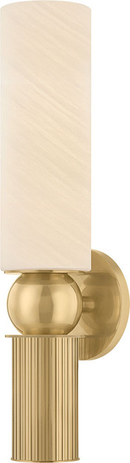 Corbett Lighting 563-02-VB Ronda Contemporary Vintage Brass Wall Light Sconce