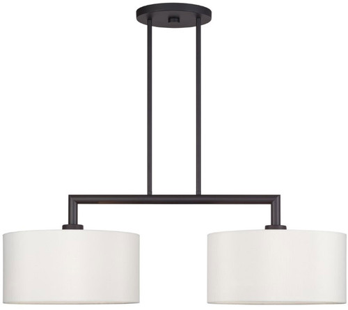 Livex 45492-07 Meridian Bronze Island Light Fixture