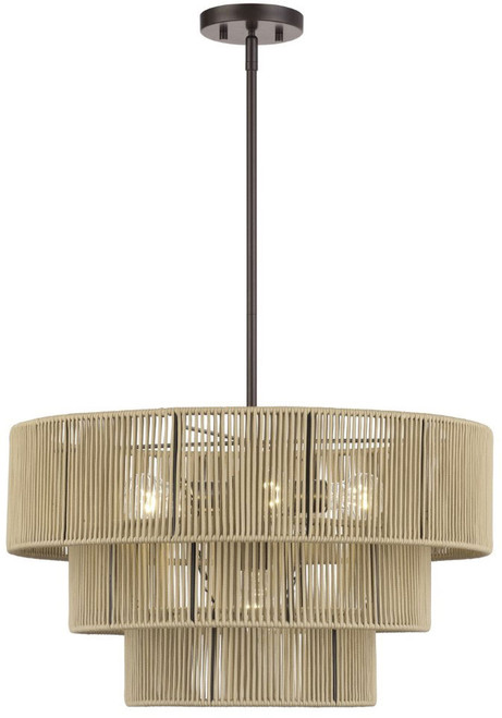 Livex 53156-92 Acordia Modern English Bronze Drop Ceiling Lighting