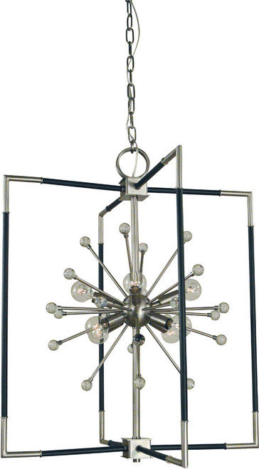 Framburg L1118 BN/MBLACK Zeta Modern Brushed Nickel / Matte Black Pendant Lighting