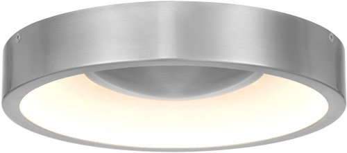 Alteck AFM0069-5CCT-W-BA Stellar Modern Brushed Aluminum LED 14" Exterior Flush Mount Lighting