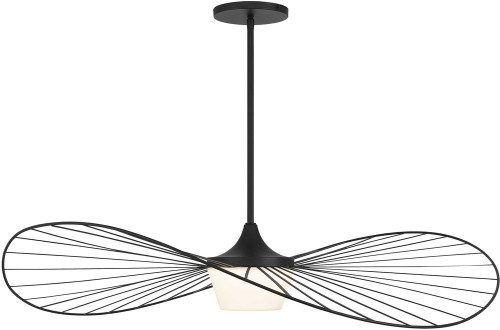 Alteck AP0073-5CCT-W-BK Rondure Contemporary Sand Black LED 14" Exterior Pendant Lamp