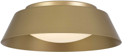 Alteck AFM0067-5CCT-W-PB Pez Modern Painted Brass LED 15" Exterior Flush Lighting