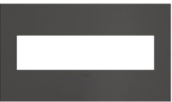 Legrand AWC4GBBN4 Adorne Brushed Black Nickel Four-Gang Screwless Wall Plate