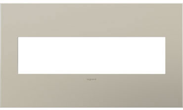 Legrand AWC4GSN4 Adorne Satin Nickel Four-Gang Screwless Wall Plate