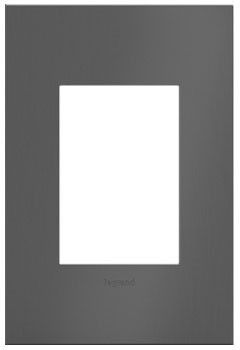 Legrand AWC1G3BBN4 Adorne Brushed Black Nickel One-Gang-Plus Screwless Wall Plate
