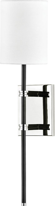 Mitzi by Hudson Valley H547101-PN/BK Denise Modern Polished Nickel / Black Wall Lighting Fixture