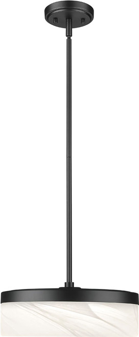 Z-Lite 827P13-MB-LED Renaud Modern Matte Black LED Pendant Lighting
