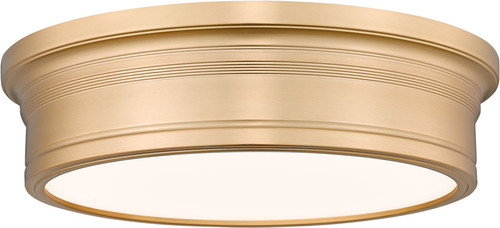 Z-Lite 7702F16-MGLD-LED Bentley Contemporary Modern Gold LED 16" Flush Ceiling Light Fixture